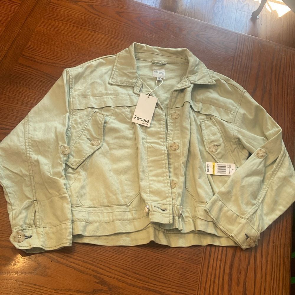 NWT Kensie Jeans Green (fresh mint) jacket size M